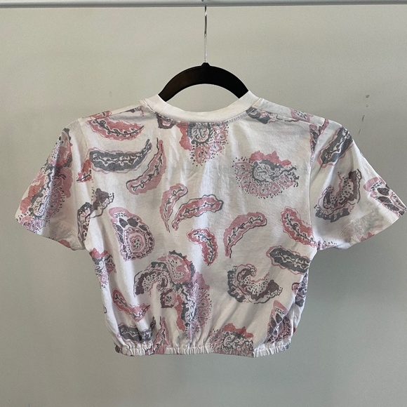 Wilfred Cropped Elastic Waist Patterned Tee - Picture 2 of 3